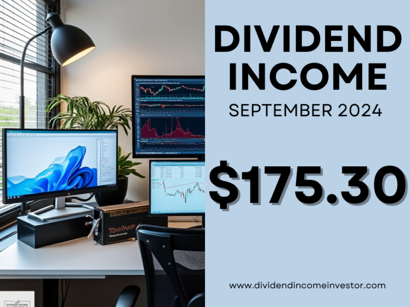 September 2024 Dividend Income Report: Dividend Income Investor Achieves $175.30, Highlights Year-Over-Year Growth, Portfolio Activity, and Year-to-Date Performance